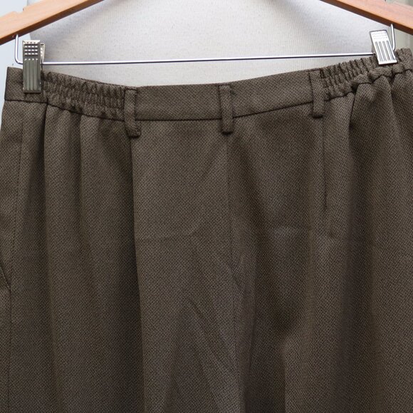 Jennifer Moore Brown Textured Poly Crepe 1 Button Pant Suit Sz 10 - Picture 7 of 9